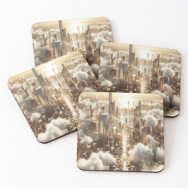 Item preview, Golden city above clouds designed and sold by mwebba2005.