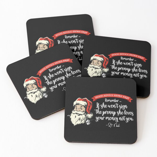 Item preview, CHRISTMAS - Good Advice Santa Says - If She Won't Sign a prenup designed and sold by SlappyWares.