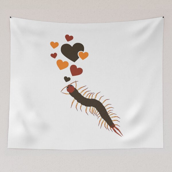 Item preview, Cute Centipede With Hearts designed and sold by eternallygifted.
