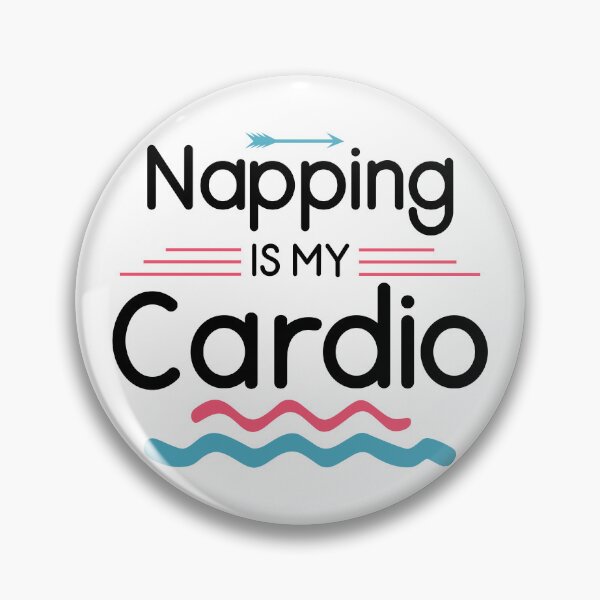 Item preview, Napping Is My Cardio - Funny Lazy Fitness (Dark Design) designed and sold by Spiprinto.