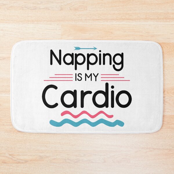 Item preview, Napping Is My Cardio - Funny Lazy Fitness (Dark Design) designed and sold by Spiprinto.