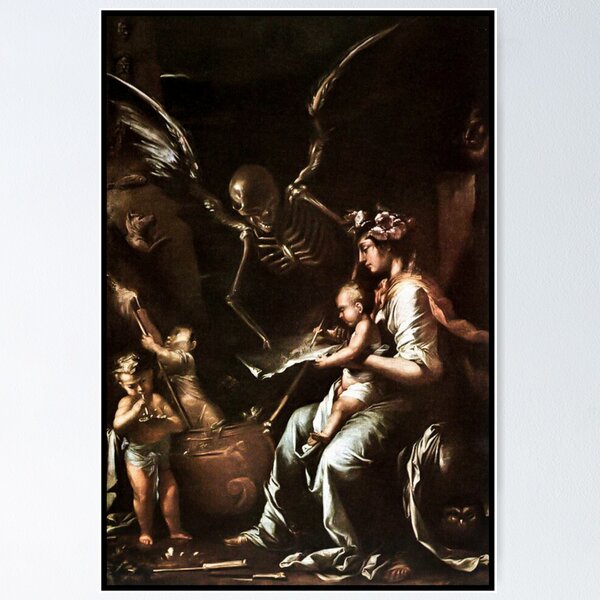 Item preview, Human Fragility - Salvator Rosa (c1656) rare designed and sold by Arwen-Art.