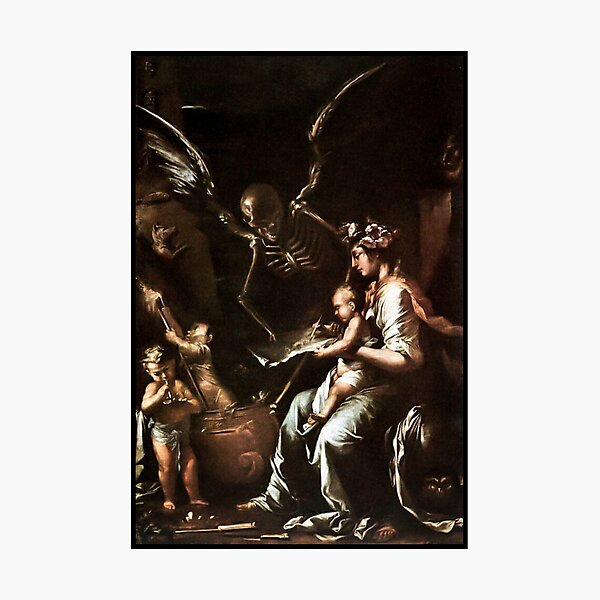 Item preview, Human Fragility - Salvator Rosa (c1656) rare designed and sold by Arwen-Art.