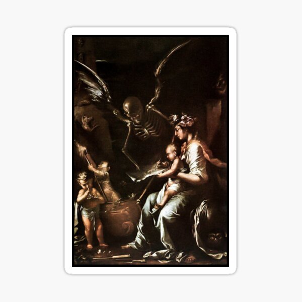 Item preview, Human Fragility - Salvator Rosa (c1656) rare designed and sold by Arwen-Art.