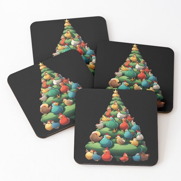 Item preview, Chicken Christmas Tree designed and sold by Whytewold Farm Stuff.