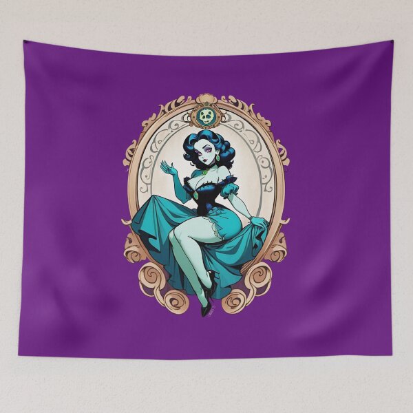 Item preview, Haunted Leota pinup art designed and sold by GhostMachine13.