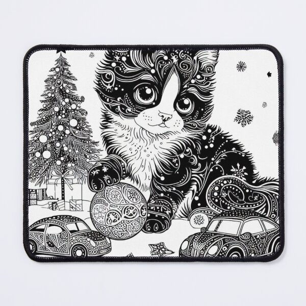 Item preview, Playful Christmas Kitty: A Festive Charm designed and sold by PatyCreations.