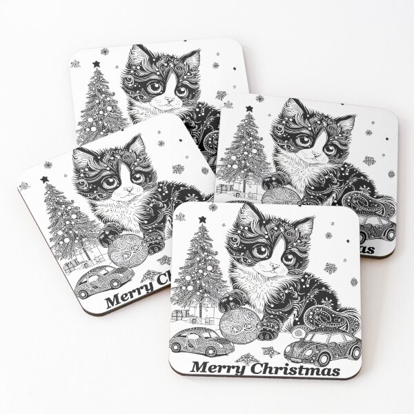 Item preview, Playful Christmas Kitty: A Festive Charm designed and sold by PatyCreations.