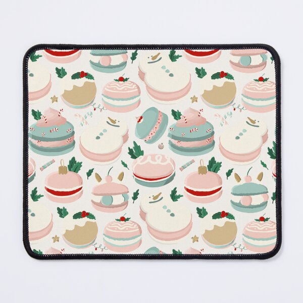 Item preview, Pink, blue and White Christmas Macarons designed and sold by OranelloDesigns.