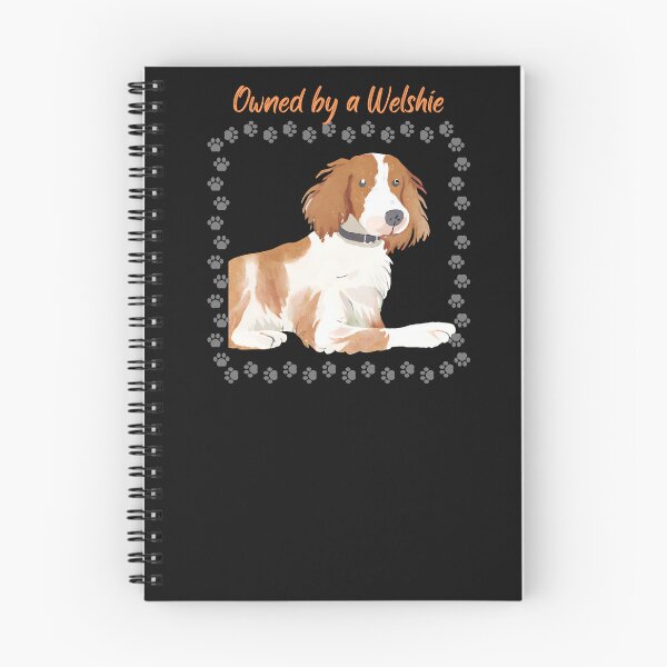 Item preview, Owned by a Welshie springer spaniel watercolor illustration designed and sold by LDisme.
