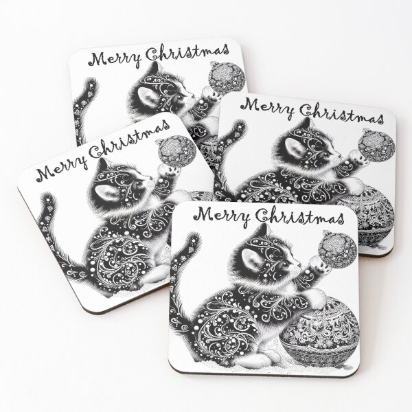 Item preview,  Playful Christmas Kitty 2: A Festive Charm designed and sold by PatyCreations.