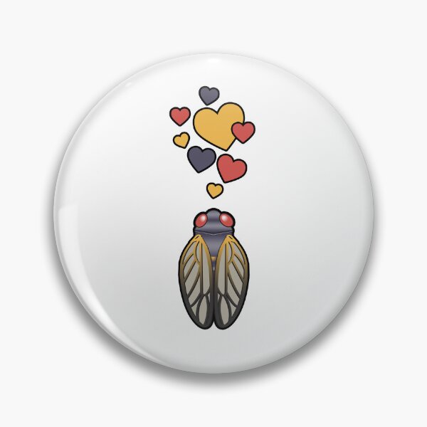 Item preview, Cute Cicada With Hearts designed and sold by eternallygifted.