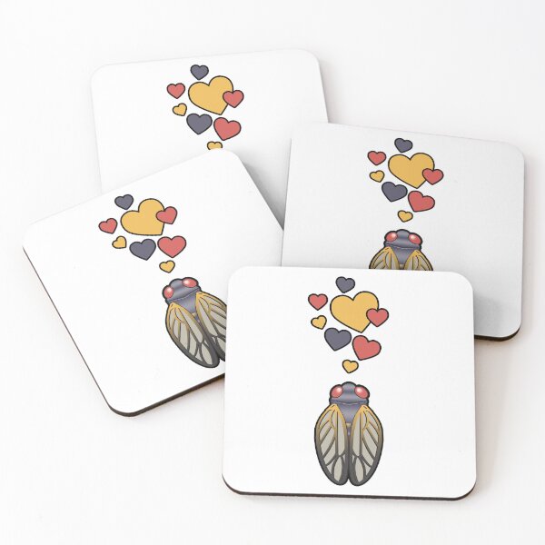 Item preview, Cute Cicada With Hearts designed and sold by eternallygifted.