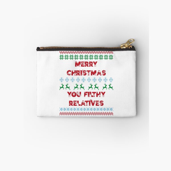 Item preview, Merry Christmas, You Filthy Relatives - Funny and Slightly Offensive Family Christmas (Red Text) designed and sold by Spiprinto.