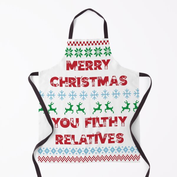 Item preview, Merry Christmas, You Filthy Relatives - Funny and Slightly Offensive Family Christmas (Red Text) designed and sold by Spiprinto.