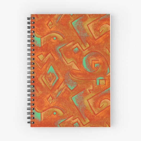 Item preview, Klee inspired orange and green 2 designed and sold by MoisOneOffs.
