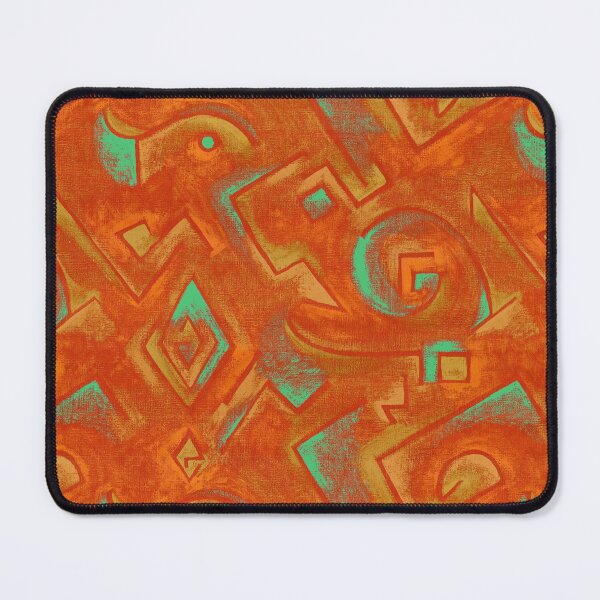 Item preview, Klee inspired orange and green 2 designed and sold by MoisOneOffs.