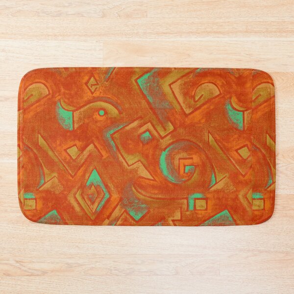 Item preview, Klee inspired orange and green 2 designed and sold by MoisOneOffs.
