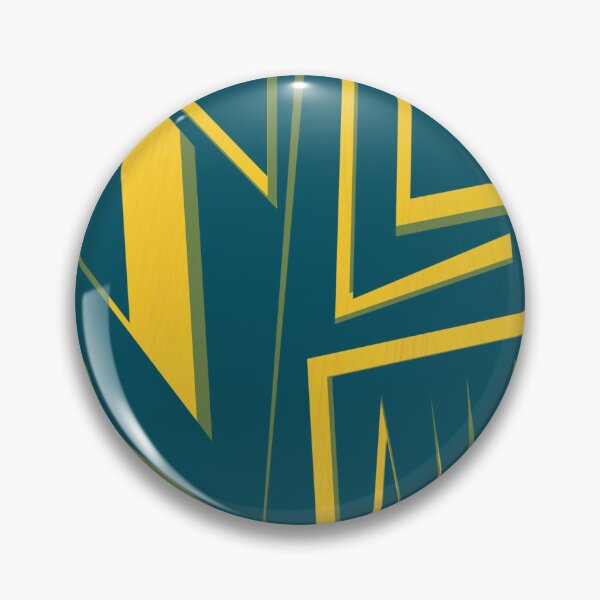Item preview, "Electric Contact Angles" - Bright Yellow Blue Green Abstract Squares Sharp Shapes designed and sold by pngrktes-art.