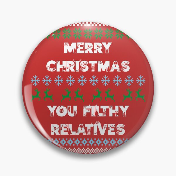 Item preview, Merry Christmas, You Filthy Relatives - Funny and Slightly Offensive Family Christmas (White Text) designed and sold by Spiprinto.