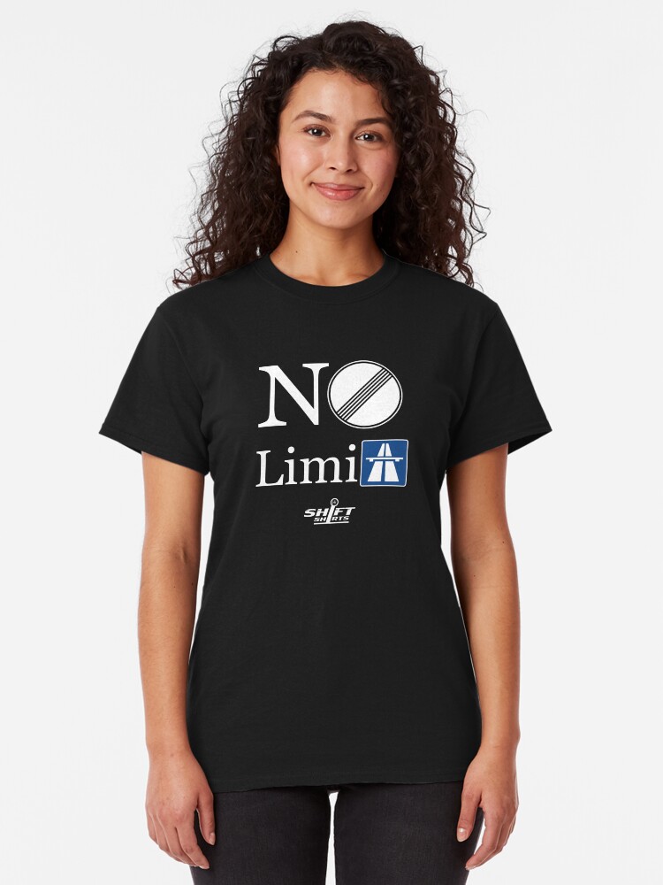 Alternate view of Shift Shirts No Limits - Autobahn Inspired Classic T-Shirt