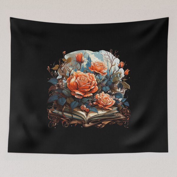 Item preview, Open Book With Flowers Great Gift For Bookworm designed and sold by EmporiumStore.