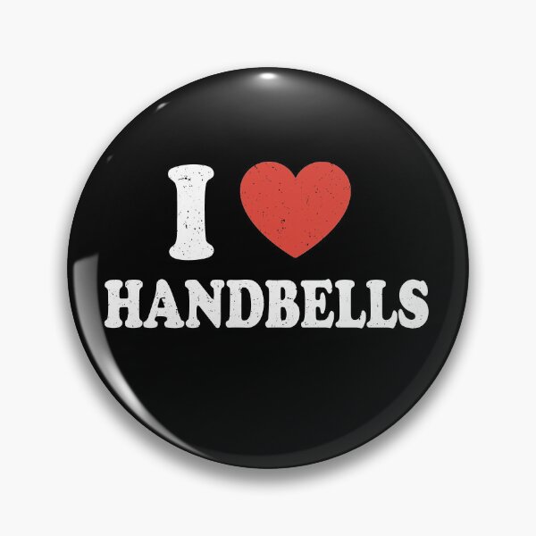 Item preview, I Heart Handbells For Handbell Lovers Distressed designed and sold by SubtleSplit.