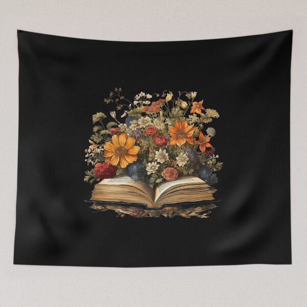 Item preview, Open Book With Flowers Great Gift For Bookworm designed and sold by EmporiumStore.