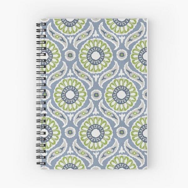 Item preview, Geometric Pattern - Lime Green & Dusky Blue designed and sold by Sarah Thorpe Designs .