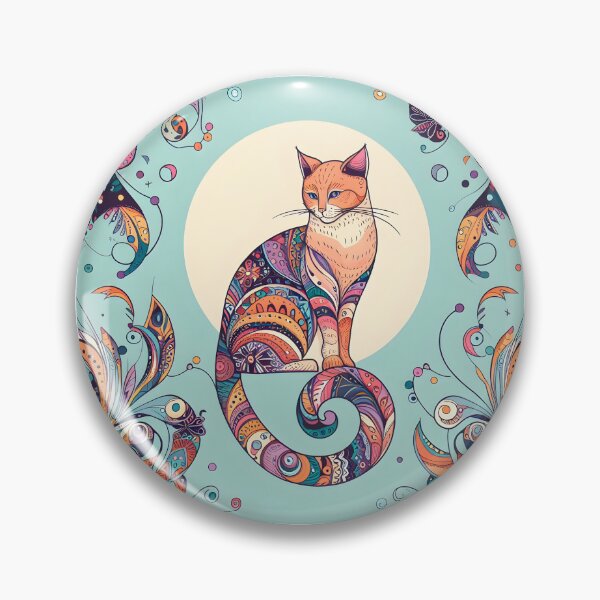 Item preview, Moonlit Mystic Cat designed and sold by onlycatdesigns.