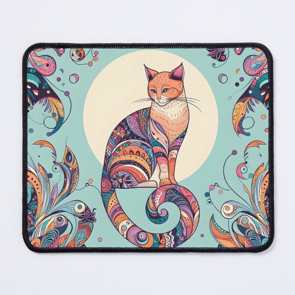 Item preview, Moonlit Mystic Cat designed and sold by onlycatdesigns.