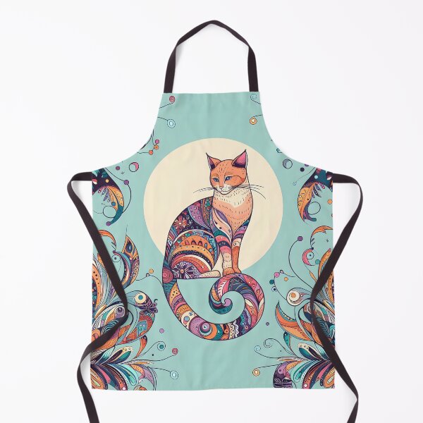 Item preview, Moonlit Mystic Cat designed and sold by onlycatdesigns.