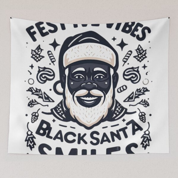 Item preview, Black Santa Claus Christmas Vibes designed and sold by KitonicTees.
