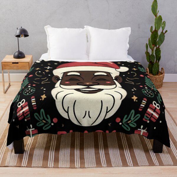Item preview, Black Santa Smiles Christmas Vibes designed and sold by KitonicTees.