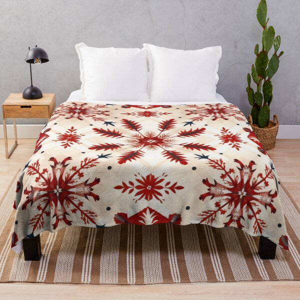 Item preview, Black and Red Snowflake Graphic Design designed and sold by AgathaZolastore.