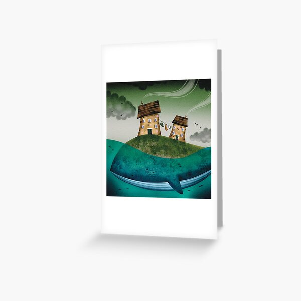 Whale House Greeting Card