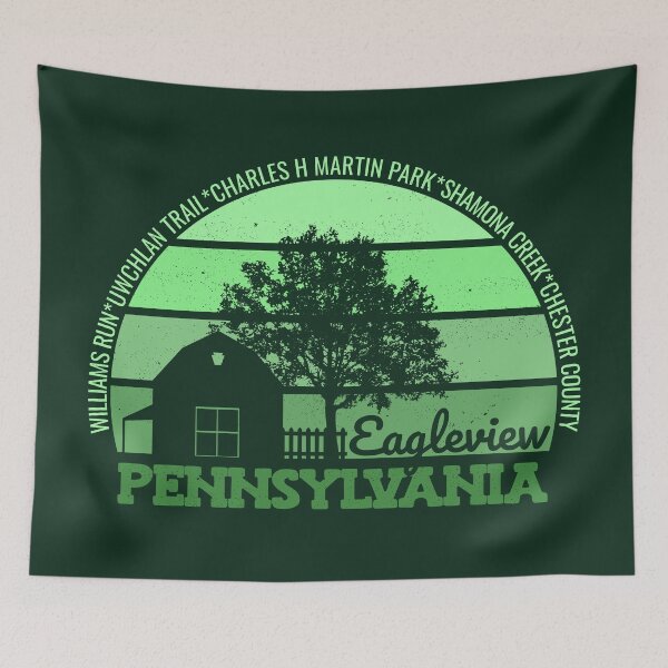 Item preview, Eagleview Pennsylvania Sunset Retro Vintage Local Pride Logo designed and sold by CRHPOD20.