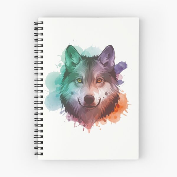 Item preview, Wolf Watercolour designed and sold by CraftedRealm.