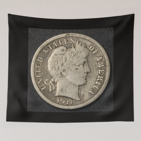 Item preview, 1911 Barber Dime designed and sold by coinsxcrochet.
