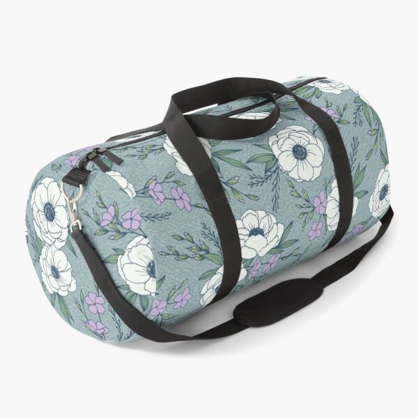 Item preview, Italian Anemone Blue Flowers Floral Print  designed and sold by ArtfulFreddy.