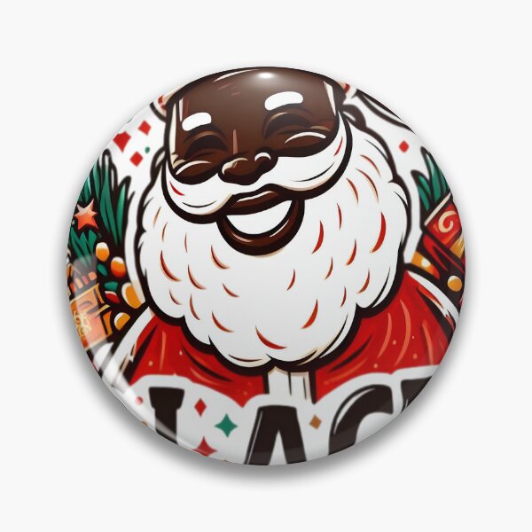 Item preview, Black Santa Smiles Christmas Festive Vibes designed and sold by KitonicTees.