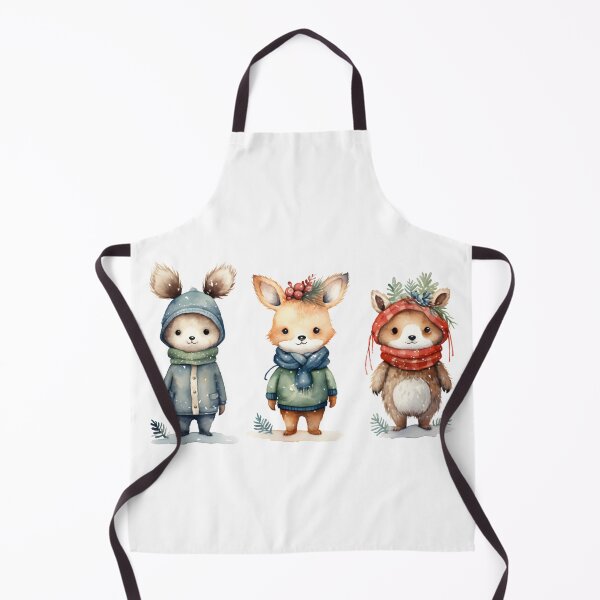 Item preview, Three Festive Winter Animals designed and sold by sstudioarts.
