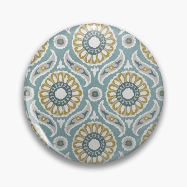 Item preview, Geometric Pattern - Soft Orange & Baby Blue designed and sold by Sarah Thorpe Designs .
