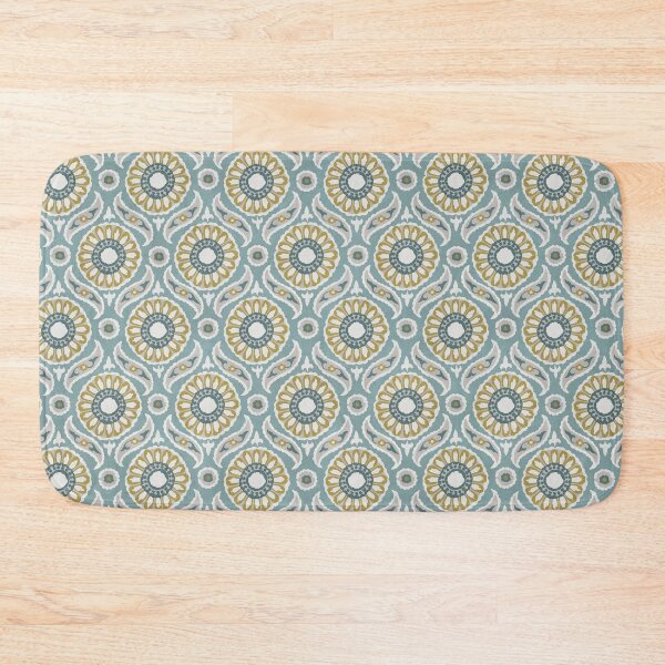 Item preview, Geometric Pattern - Soft Orange & Baby Blue designed and sold by Sarah Thorpe Designs .