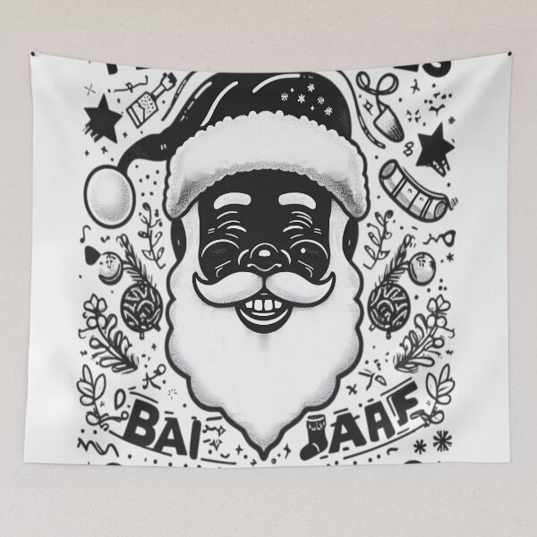 Item preview, Santa Smiles Christmas Festive Vibes designed and sold by KitonicTees.