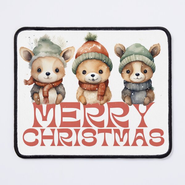 Item preview, Three Winter Animals - "Merry Christmas" designed and sold by sstudioarts.
