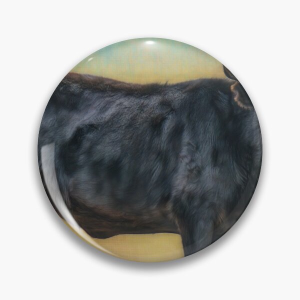 Item preview, Black Cow On Blue And Orange  designed and sold by art64.