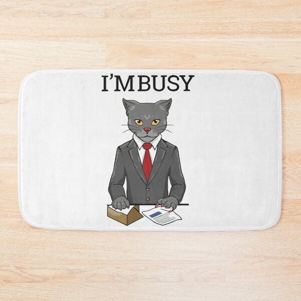 Item preview, funny Busy cat combines with cat-loving charm. designed and sold by DrawHandArt.