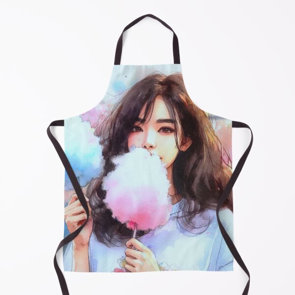 Item preview, A girl eating cotton candy. designed and sold by growing-mom.