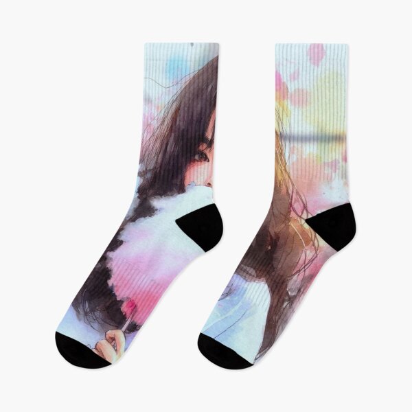 Item preview, A girl eating cotton candy. designed and sold by growing-mom.